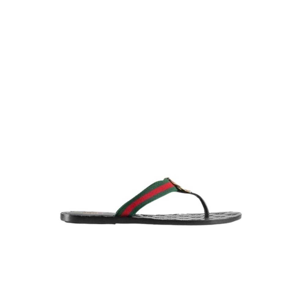 Gucci - GG Logo Monogram Flip Flop - IT 35.5
